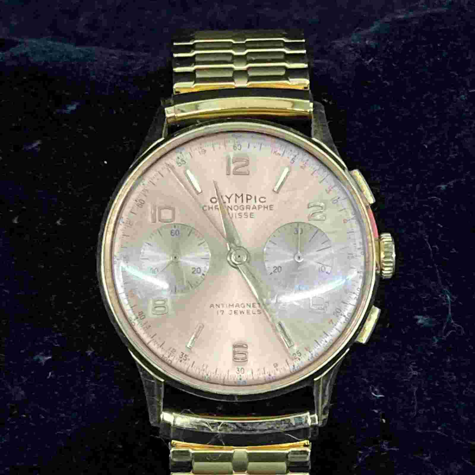 Olympic - Chronograph Suisse - Men - 1950-1959 18k Case JC
