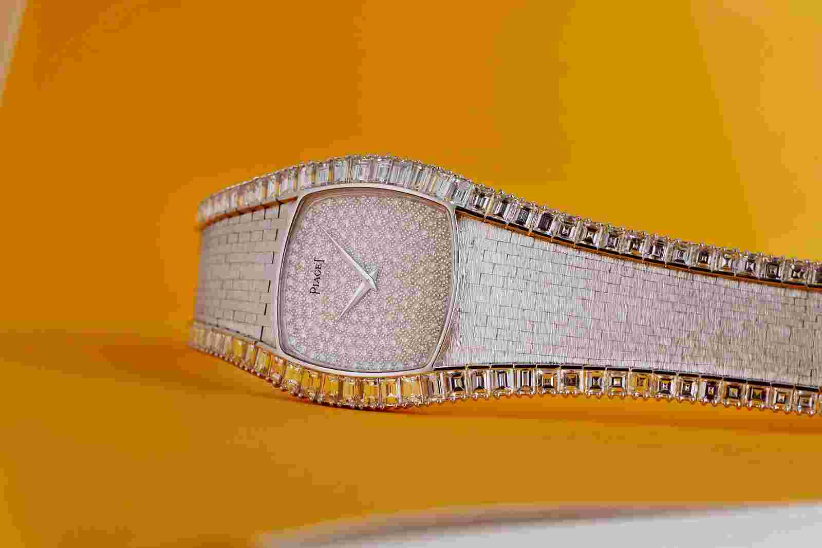 Unworn Vintage & Rare Piaget | Pavé Diamond Dial | 18k White Gold | Circa 1970's