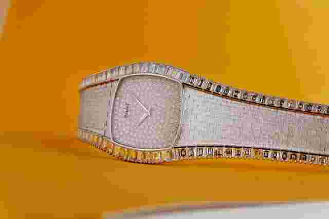 Unworn Vintage & Rare Piaget | Pavé Diamond Dial | 18k White Gold | Circa 1970's