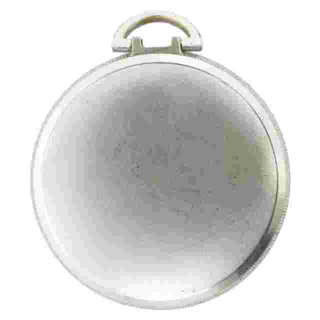 GENUINE NASTRIX 17 JEWELS STAINLESS STEEL POCKET WATCH FOR PARTS OR REPAIRS