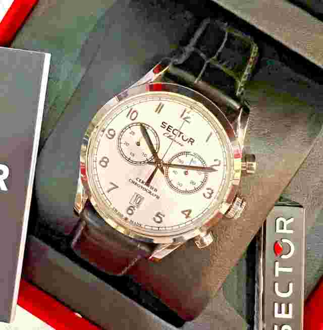 Sector R3271785019 Classic Certified Chronograph Swiss Made Men Watch