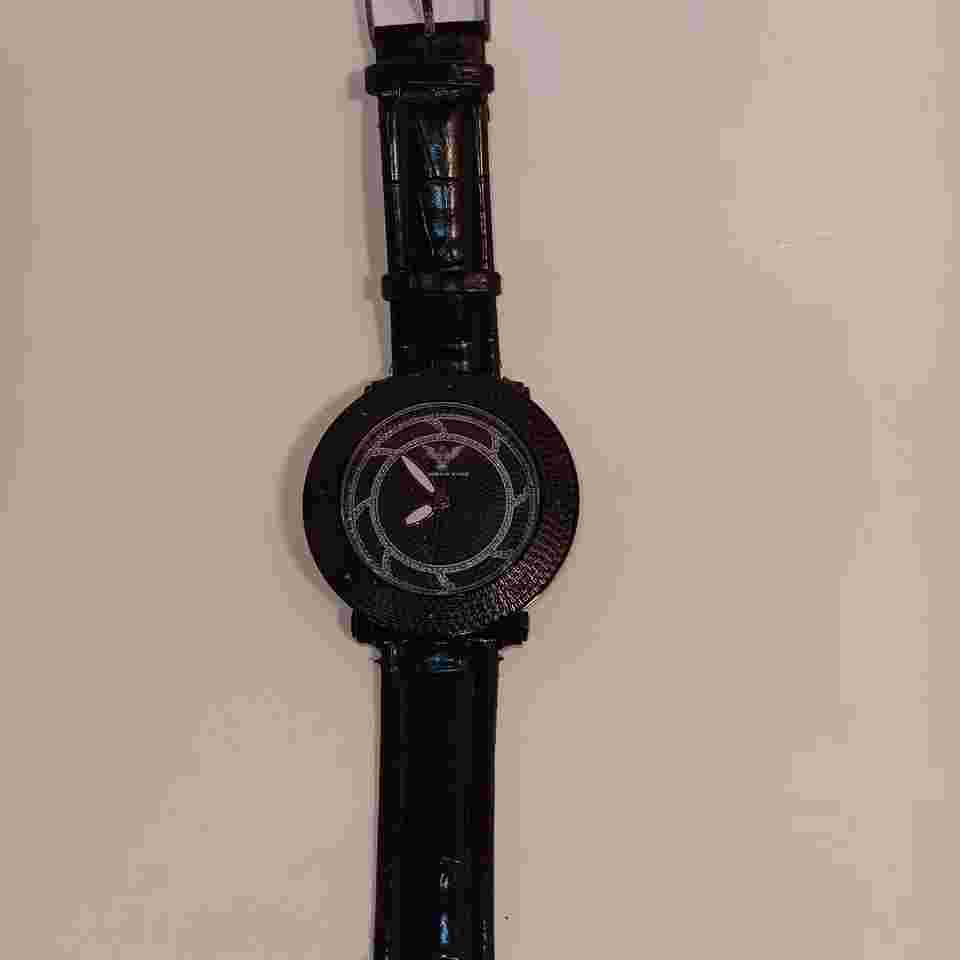 Diamond King Men's Watch Natural Diamonds Iced Out Diamond Dust Dial