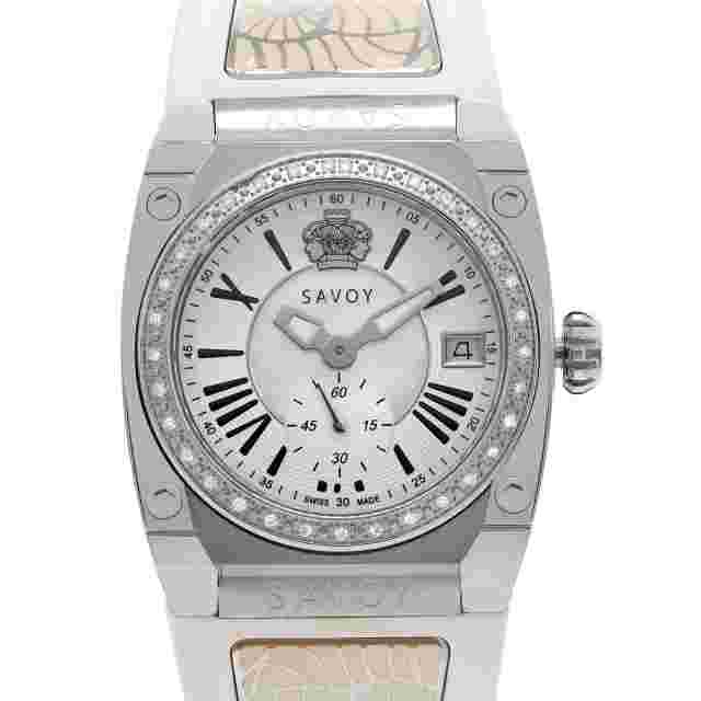 Savoy Icon 35mm White Silicone Strap Ladies Quartz Watch C1102A.01A.RA13