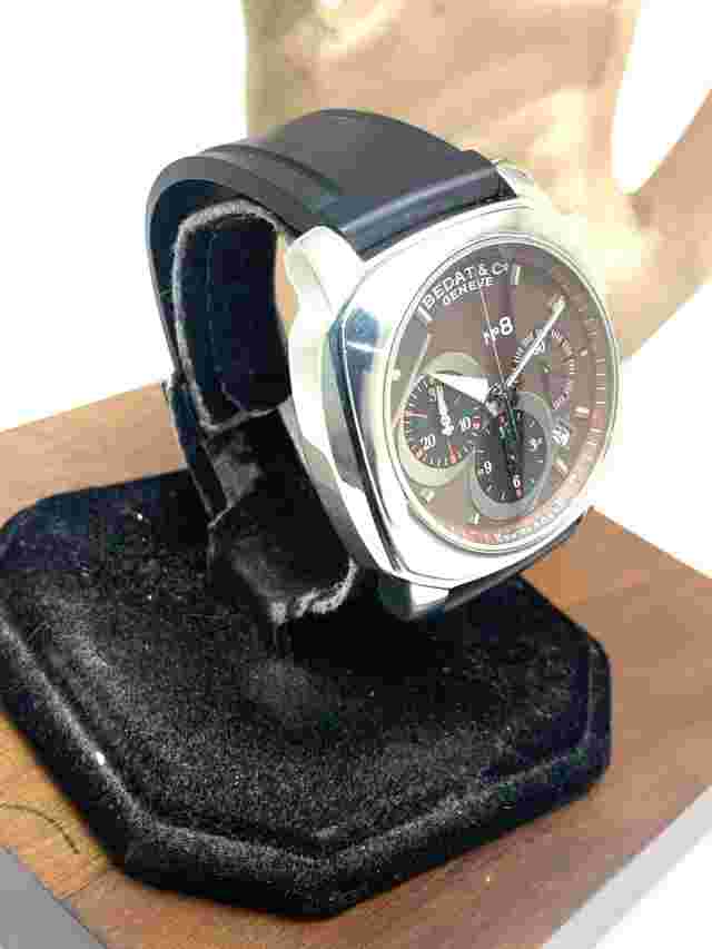 Bedat & CO No. 8 Mens Watch 867.010.410 Swiss Automatic Chronograph Brown Dial