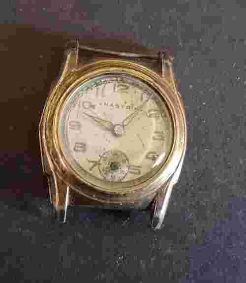 Mens Vintage Nastrix Watch 15 jewels parts repair nos crystal Swiss Movement
