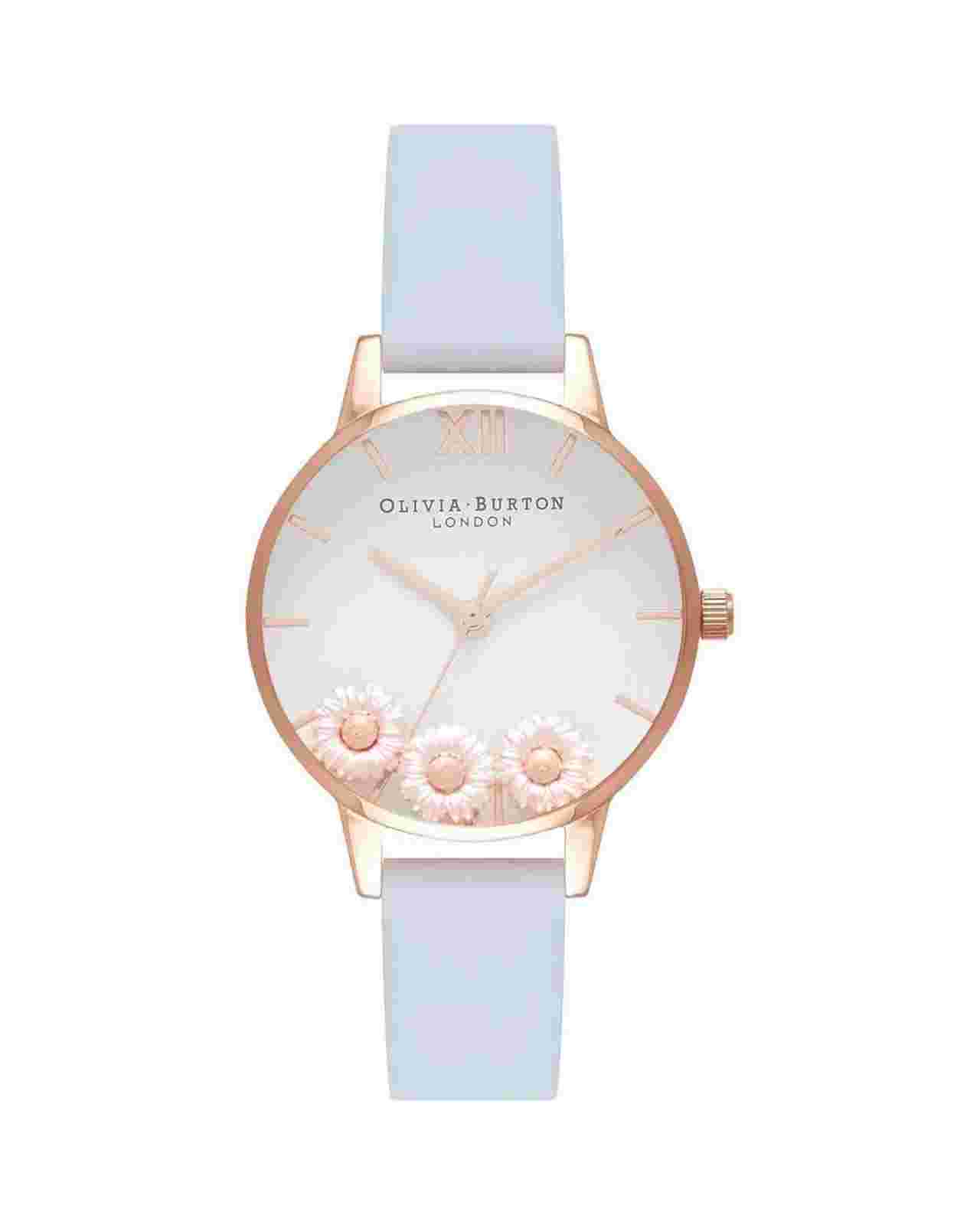 Olivia Burton Daisy Watch OBB16CH04AC Women Blue Watches