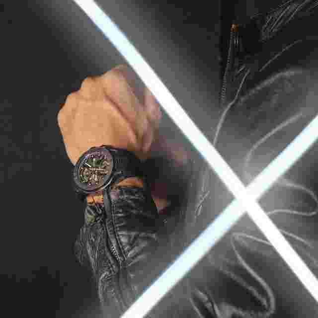 Lotus Mens Wrist Band Watch Chronograph Vortex Black Chrono 18943/6