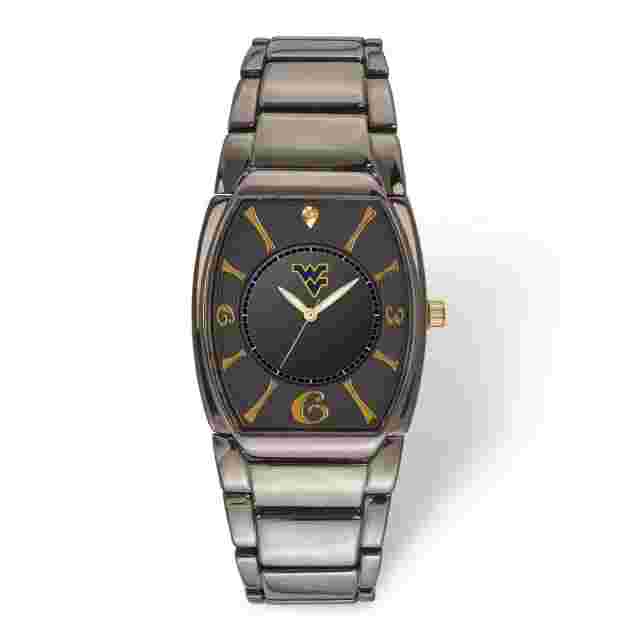 LogoArt West Virginia University Executive Black-plated Watch