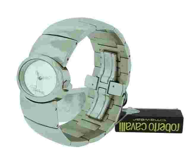 Roberto Cavalli R7253133515 Multiface Women's Analog Silver Tone Bracelet Watch