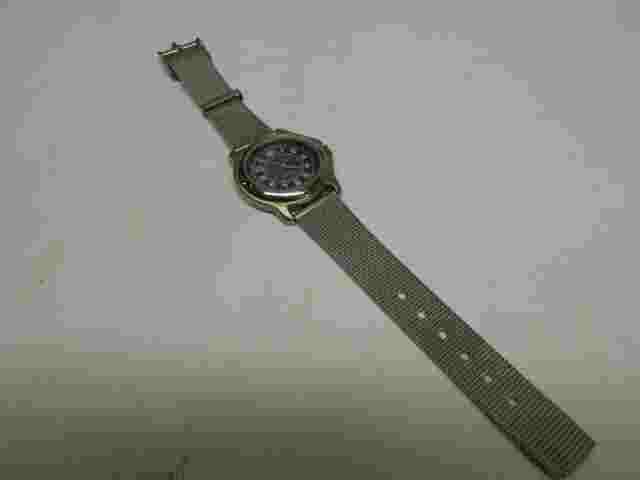 Capezio Silver Tone Quartz Wristwatch Black Face Metal Mesh Band