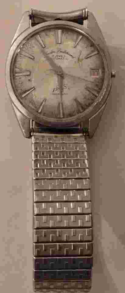 Vintage Andre Bouchard 17 Jewel Men's Wristwatch; AS-IS For Repair Or Parts NR