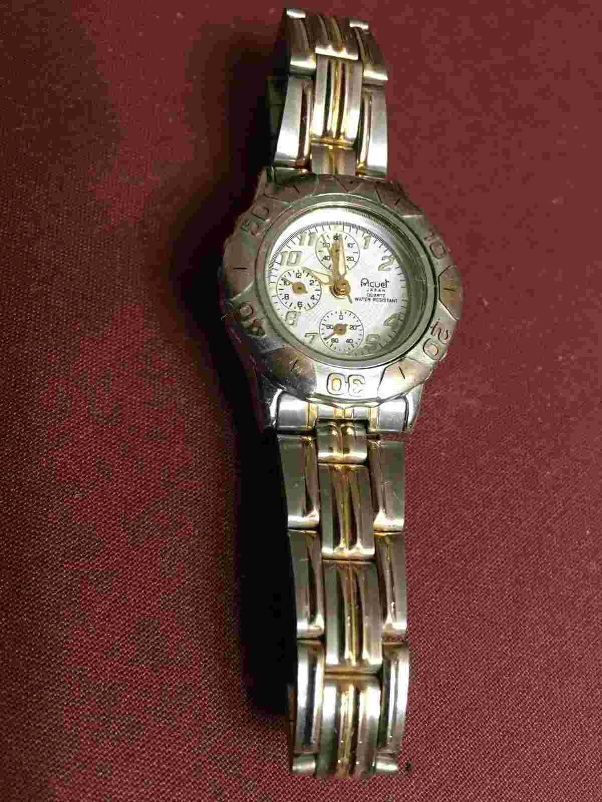 Acuet Divers Style Ladies Quartz Watch Rotating Bezel - New Battery When Sold