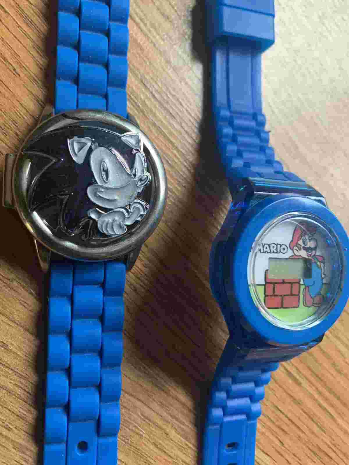 Sonic The Hedgehog And Super Mario Bros Watch Kids Boys Digital Wristwatches