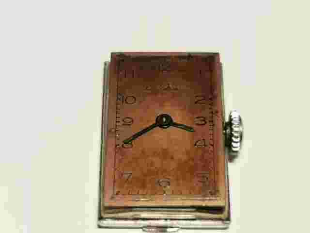 VINTAGE WW2 ERA RARE SWISS RECTANGULAR TANK LADIES MECHANICAL WATCH "PAUL BUHRE"