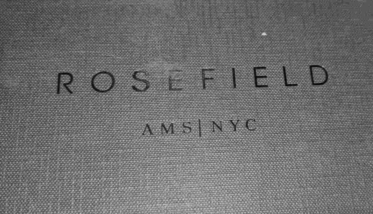 Rosefield Black Faced Watch With Gold Mesh Strap - 35mm
