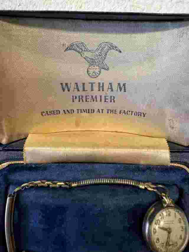 Waltham Premier Watch Vintage Rare Antique Men’s Wristwatch Waltham Premier 1940