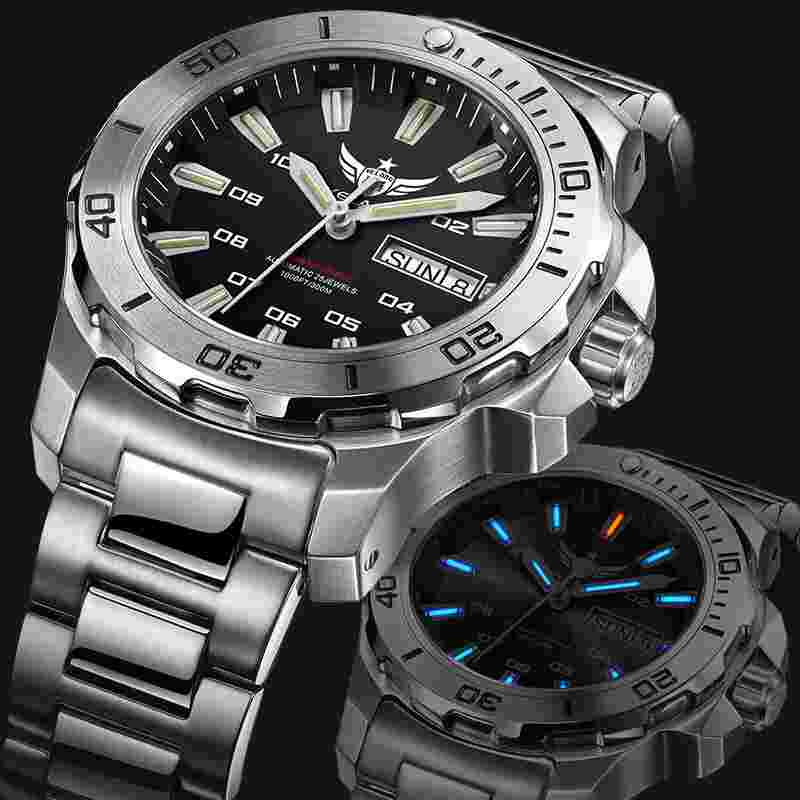 YELANG Men Diver Watch Military Automatic Wristwatch Super Luminous 30ATM SW220