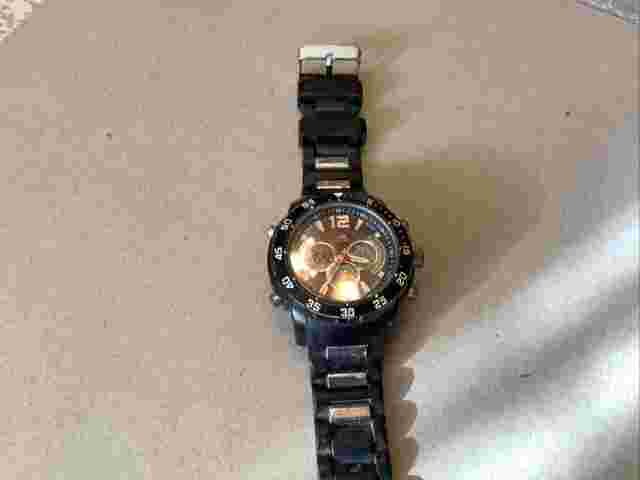 U.S. Polo Assn. US9544 Sport Mens Analog-Digital Watch W/ Black Silicone Band