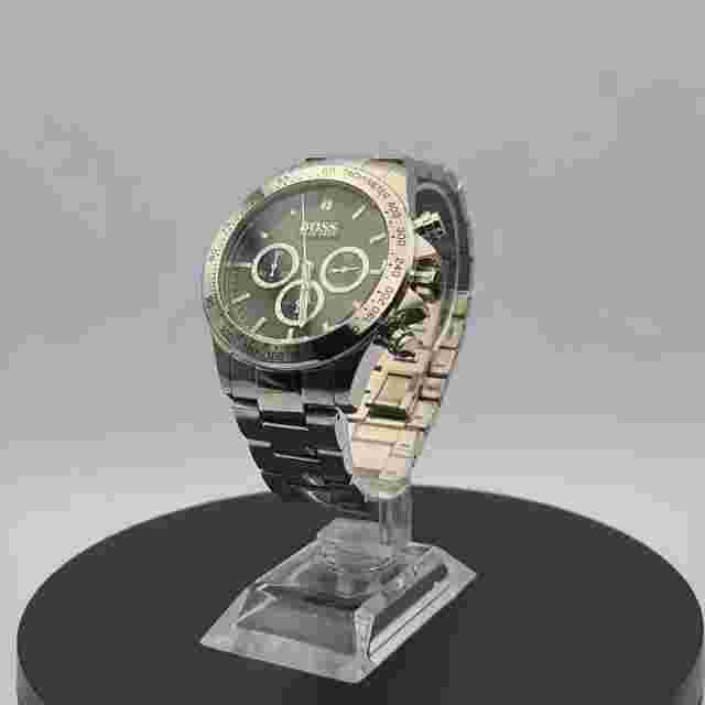 NEW BOSS 1512965 IKON MENS STAINLESS STEEL BLACK DIAL MENS WATCH