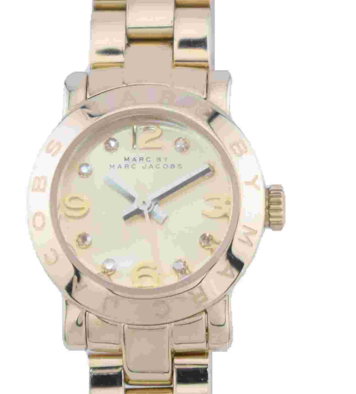 Marc By Marc Jacobs Amy Mini Gold Dial Gold-tone Ladies Watch MBM8612