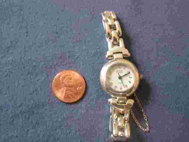 H334 ladys sterling silver ANNE KLEIN watch bracelet