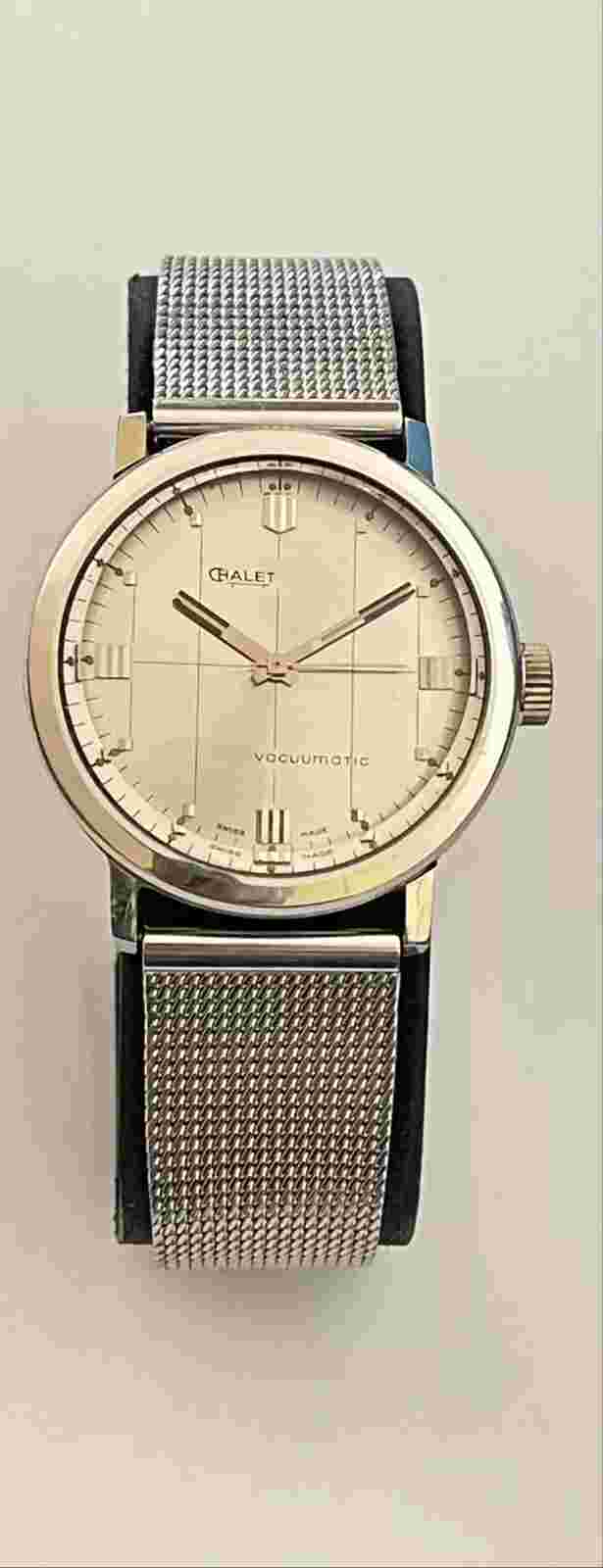 Vintage RARE Chalet Vacuumatic Watch Air Water Condensation Proof Self Winding