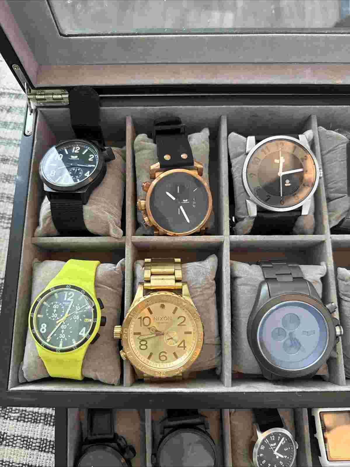 Men's Watch Collection: 20 Vestal, Nixon, and Swatch Watches With Case Included