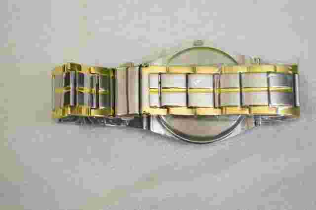 ROSRA Sub-dials Golden Silver Stainless Quartz Tachymeter Men's Watch