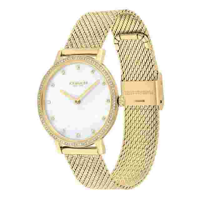 Coach Audrey White Dial Gold Milanese Strap Women Watch 14503359