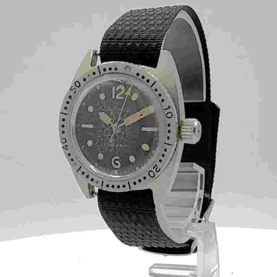 Vintage 31mm Vantage Skin Diver Men's Mechanical Wristwatch 45 Chrome Plated
