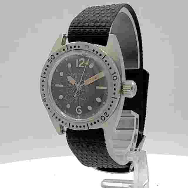 Vintage 31mm Vantage Skin Diver Men's Mechanical Wristwatch 45 Chrome Plated