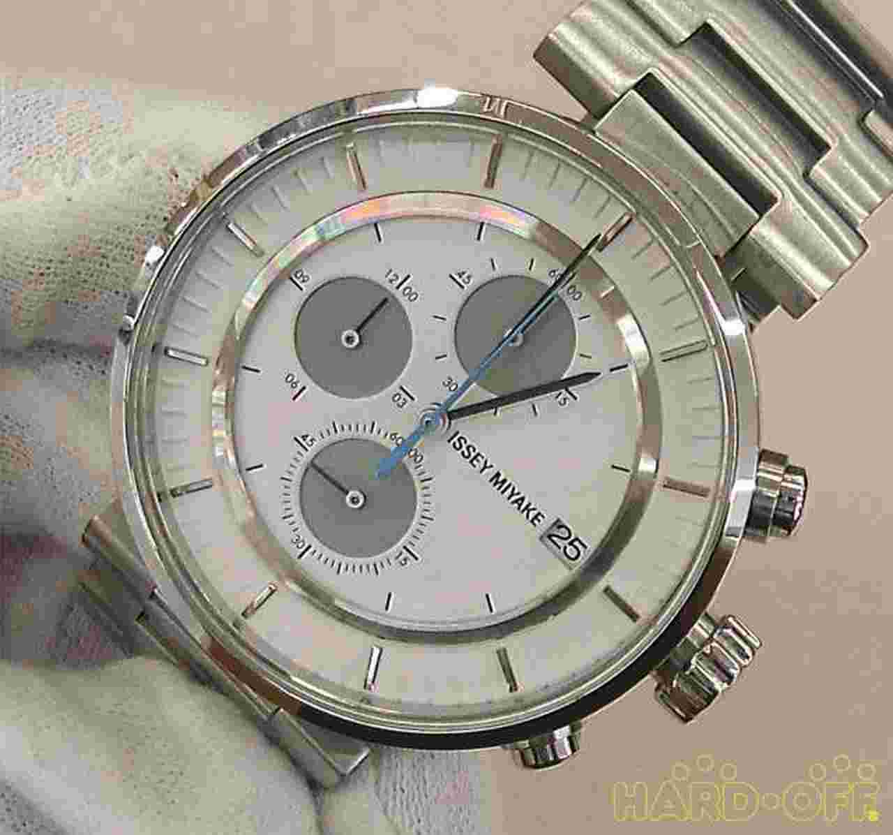 ISSEY MIYAKE QUARTZ WATCH SILAY007 N-4C83 VERYGOOD WRISTWATCH