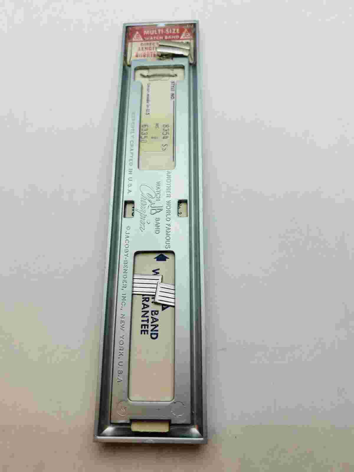 Vintage NOS SS JB Champion Watch Band 18mm