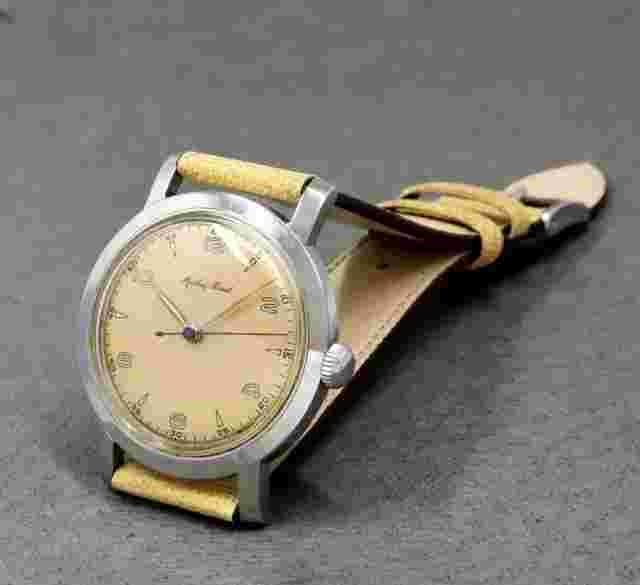 Mathey-Tissot Copper Dial Half Rotor Automatic Cal.N20 43mm SS 1950 Men's Watch