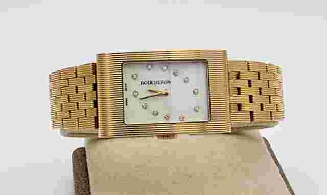 Boucheron Reflet 18k Rose Gold on Bracelet Diamond Men's Limited Edition Watch