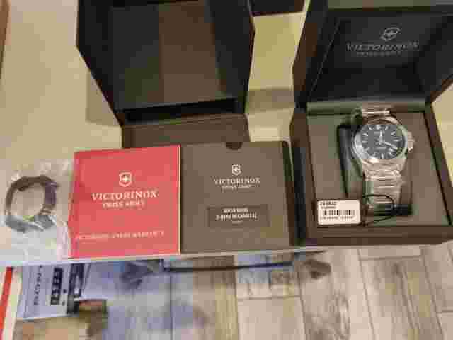 Victorinox I.n.o.x. Automatic Watch Steel Blue 43 Mm 20 ATM V241835