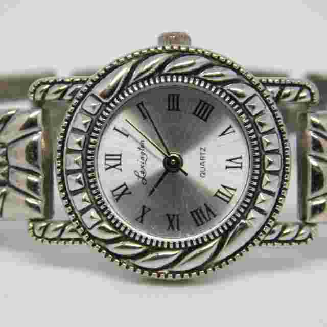 Lexington 5461 Silver Tone Quartz Analog Women's Watch Sz. 6" New Battery