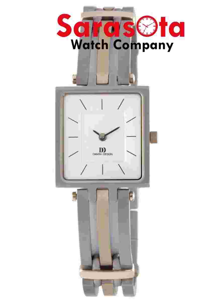 Danish Design IV65Q586 White Dial Two Tone Titanium Quartz Classic Women's Watch