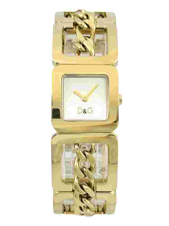 D&G Dolce & Gabbana DW0236 Confidential Ladies Golden Stainless Steel Watch
