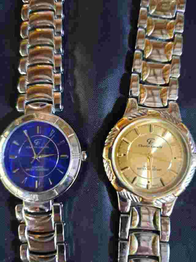 Charles Lasalle Mens Watches Lot Of 2 Untested