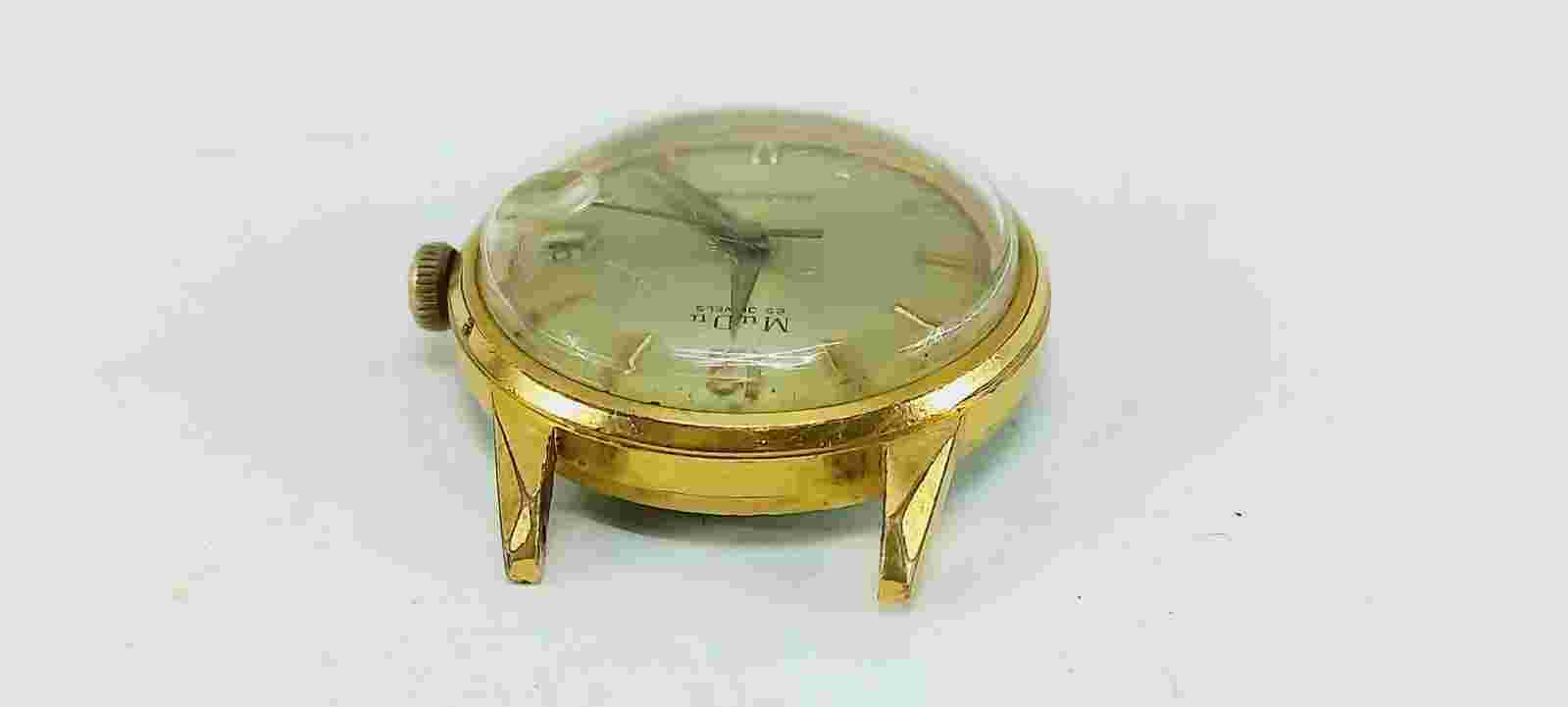 WATCH SWISS - MuDu - Automatic 25 JEW. gold plated-very old - VINTAGE FOR Men1