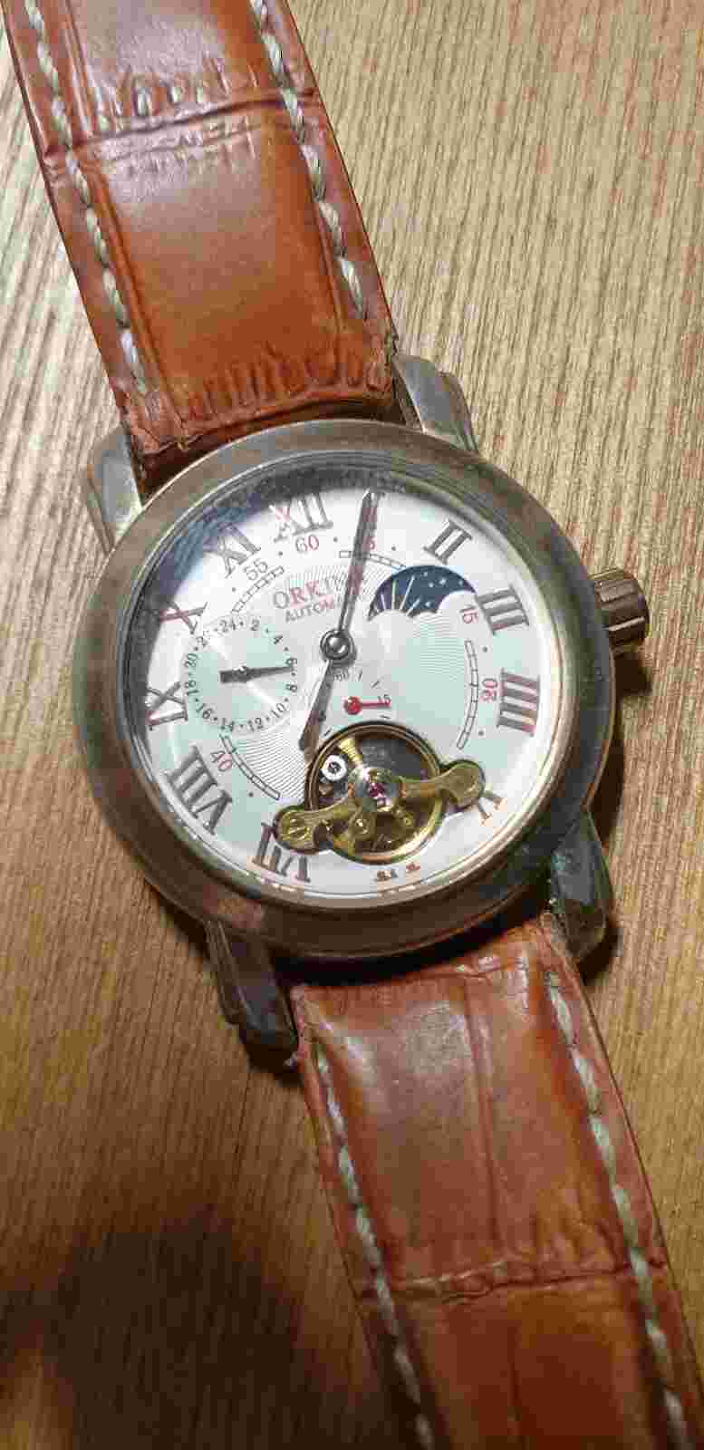 ORKINA AUTOMATIC mechanical men  Wristwatch Watch Stainless STEEL Water resist