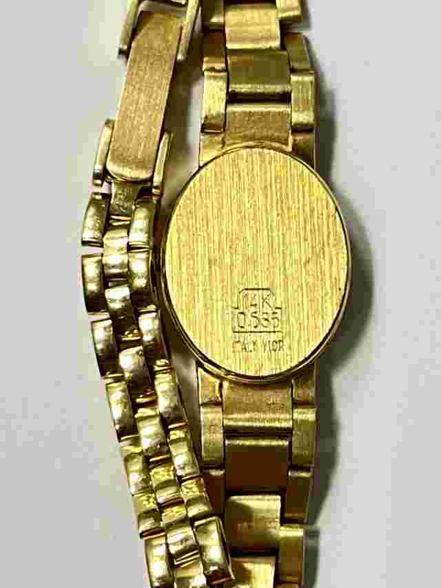 Brand New Authentic Vicence 14K Yellow Gold Ladies Quartz Watch