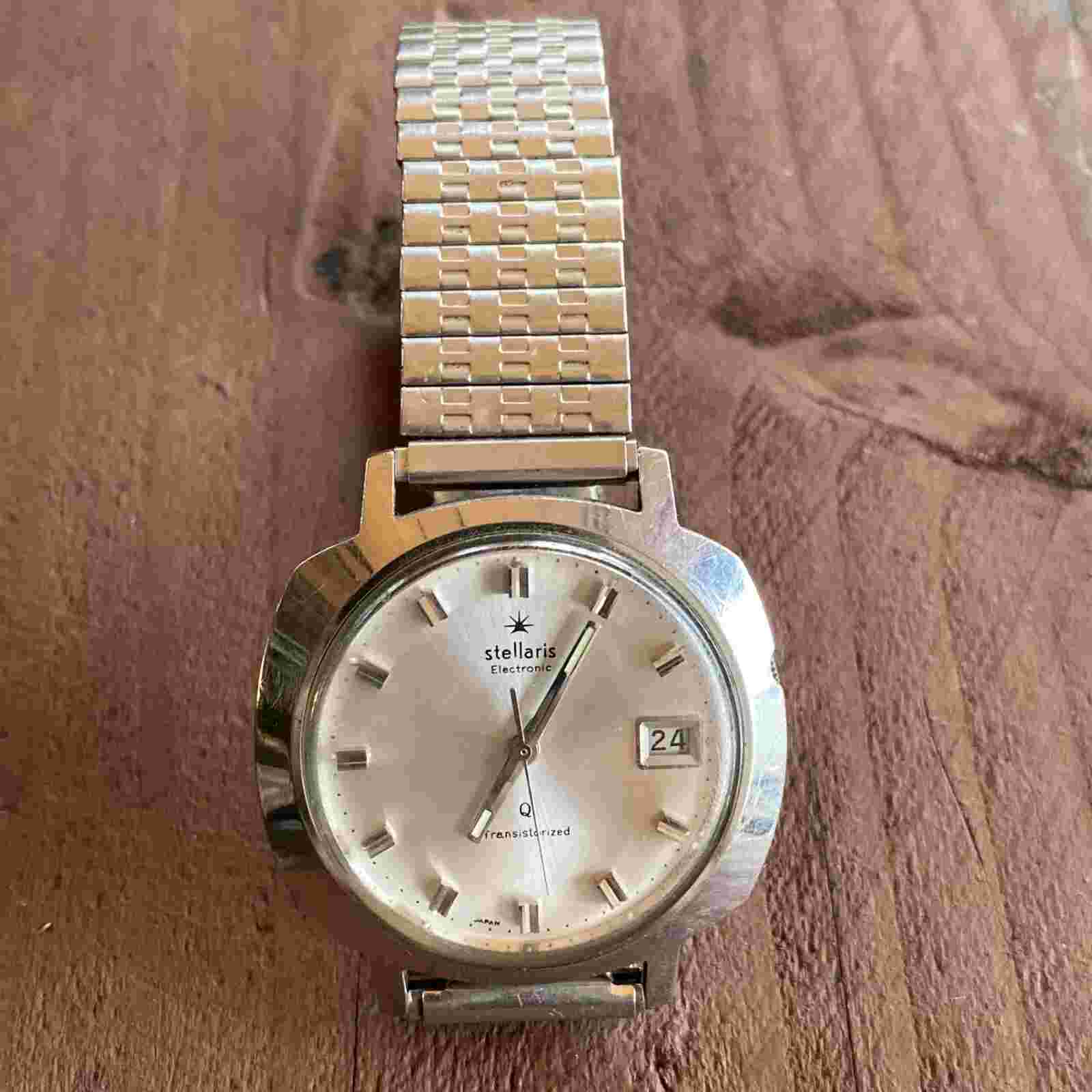 Stellaris Electronic Transistorized Vintage Watch