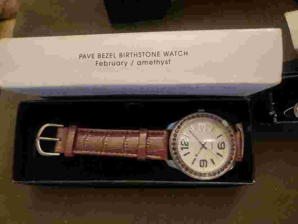 NEW Lot of 4 Avon Womens Watches Brand NIB PERFECT 2-TONE AMETHYST DIAMOND PEARL