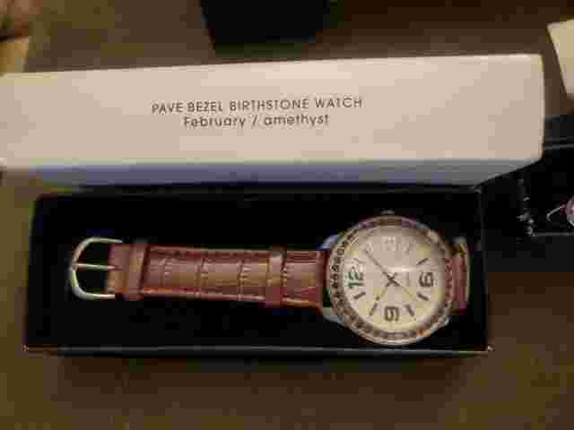 NEW Lot of 4 Avon Womens Watches Brand NIB PERFECT 2-TONE AMETHYST DIAMOND PEARL