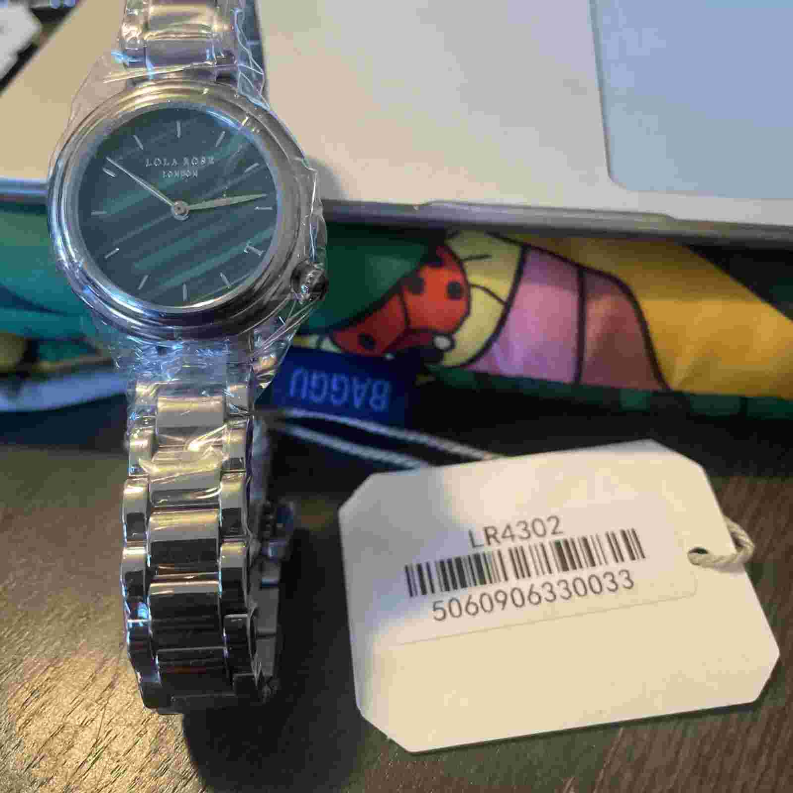 Reloj Lola Rose Acero Inoxidable Carátula Verde Jade Modelo Único
