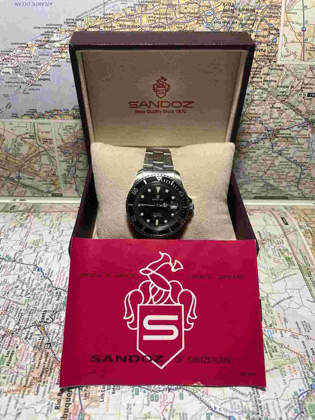 ***** Vintage Sandoz Swiss Made Automatic Dive Watch  *****