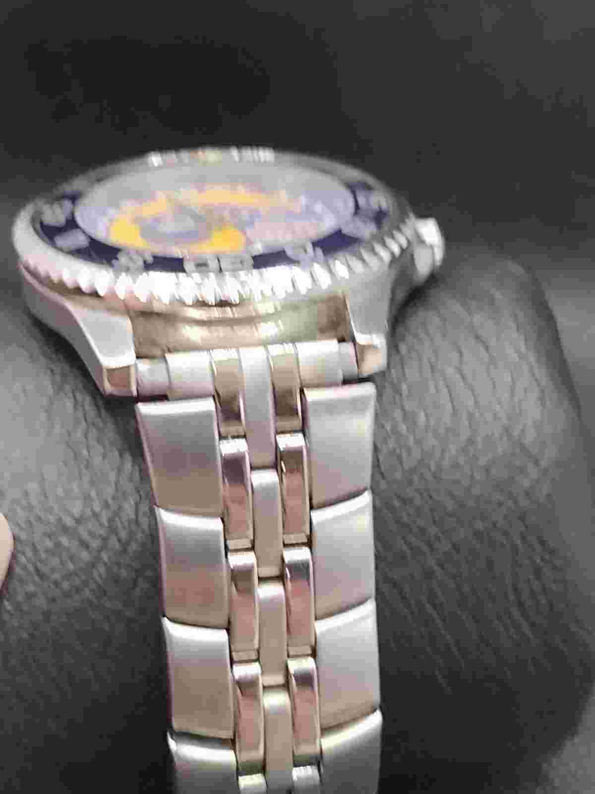 Mens Sun Time NFLP Super Bowl XXXIV 34 Champions St Louis Rams Analog Watch F9