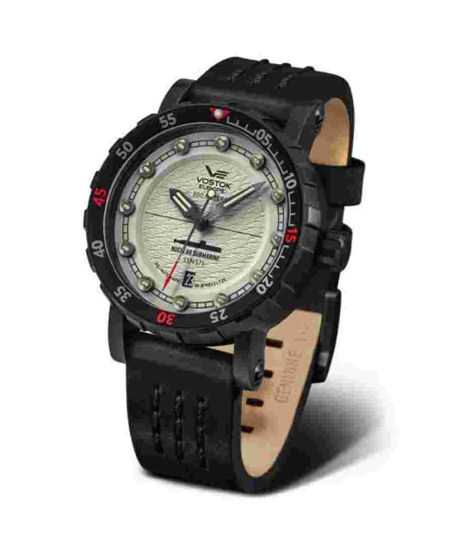VOSTOK EUROPE Men Analog Automatic Casual Watch Classic Dress White Dial Waterpr